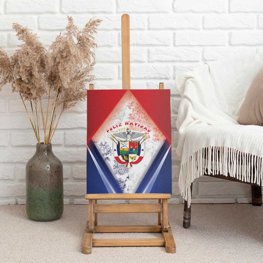 Panama Christmas Canvas Wall Art Coat Of Arms Santa Harpy - Wonder Print Shop