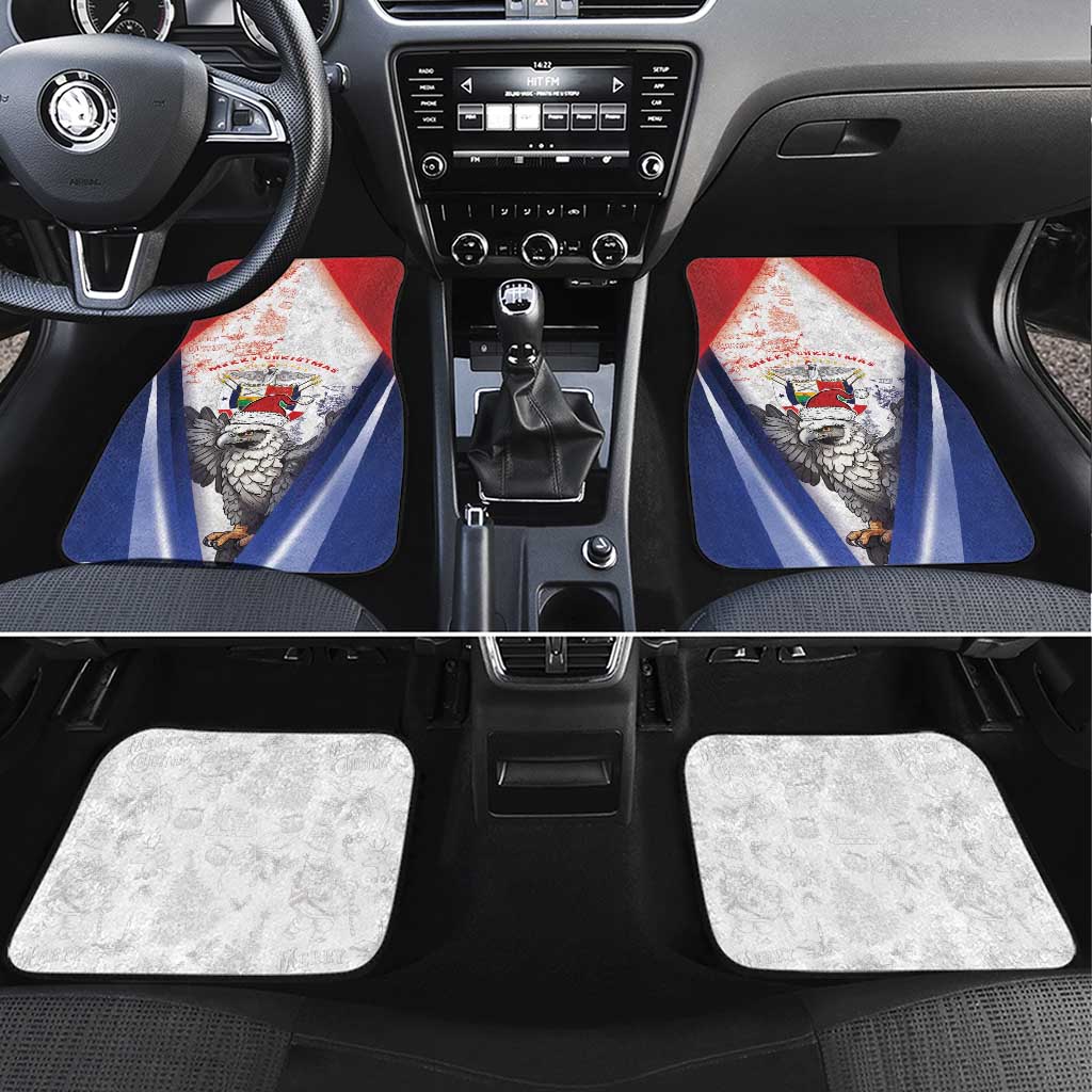 Panama Christmas Car Mats Coat Of Arms Santa Harpy - Wonder Print Shop