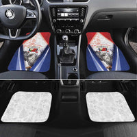 Panama Christmas Car Mats Coat Of Arms Santa Harpy - Wonder Print Shop