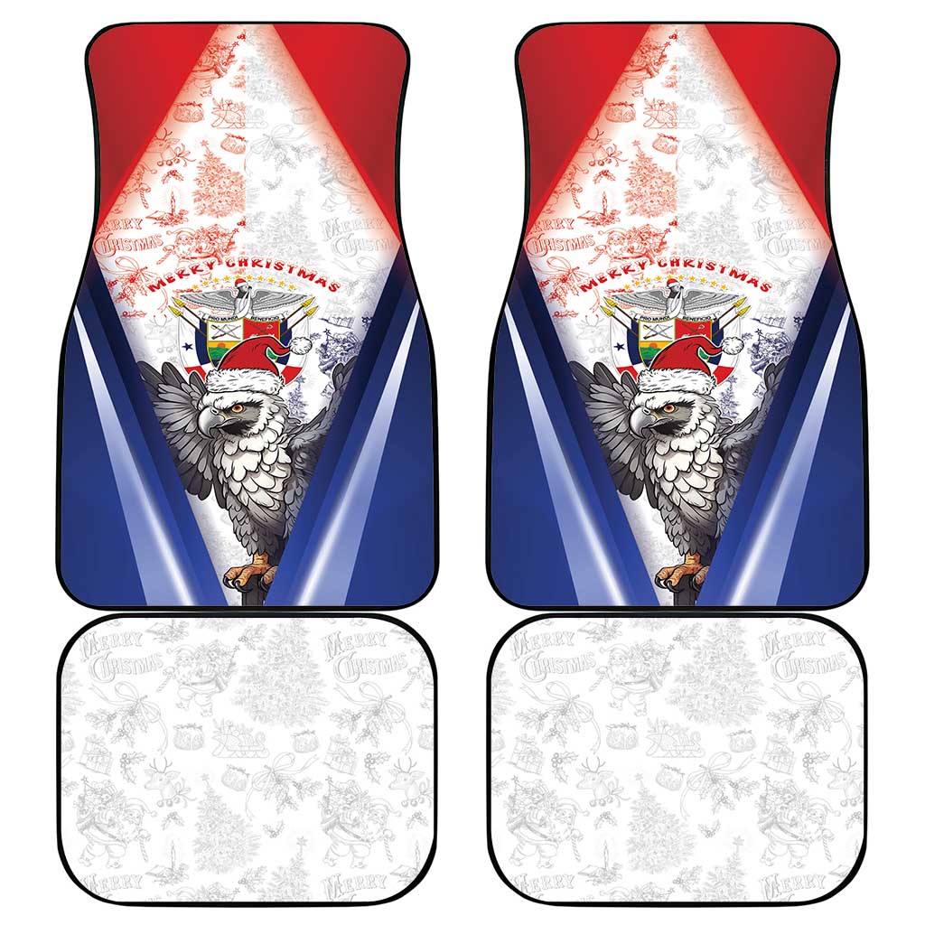 Panama Christmas Car Mats Coat Of Arms Santa Harpy - Wonder Print Shop