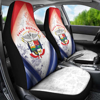 Panama Christmas Car Seat Cover Coat Of Arms Santa Harpy - Wonder Print Shop