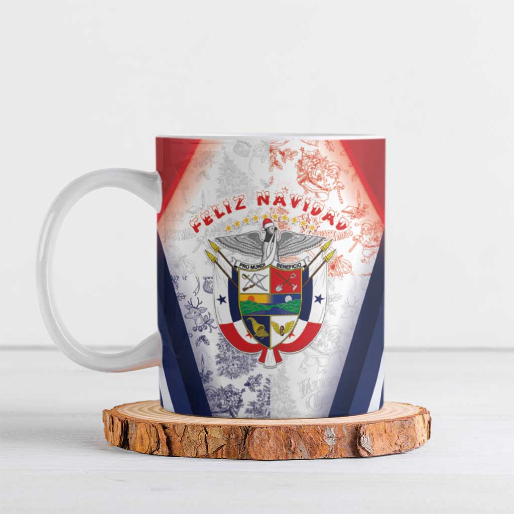 Panama Christmas Ceramic Mug Coat Of Arms Santa Harpy - Wonder Print Shop