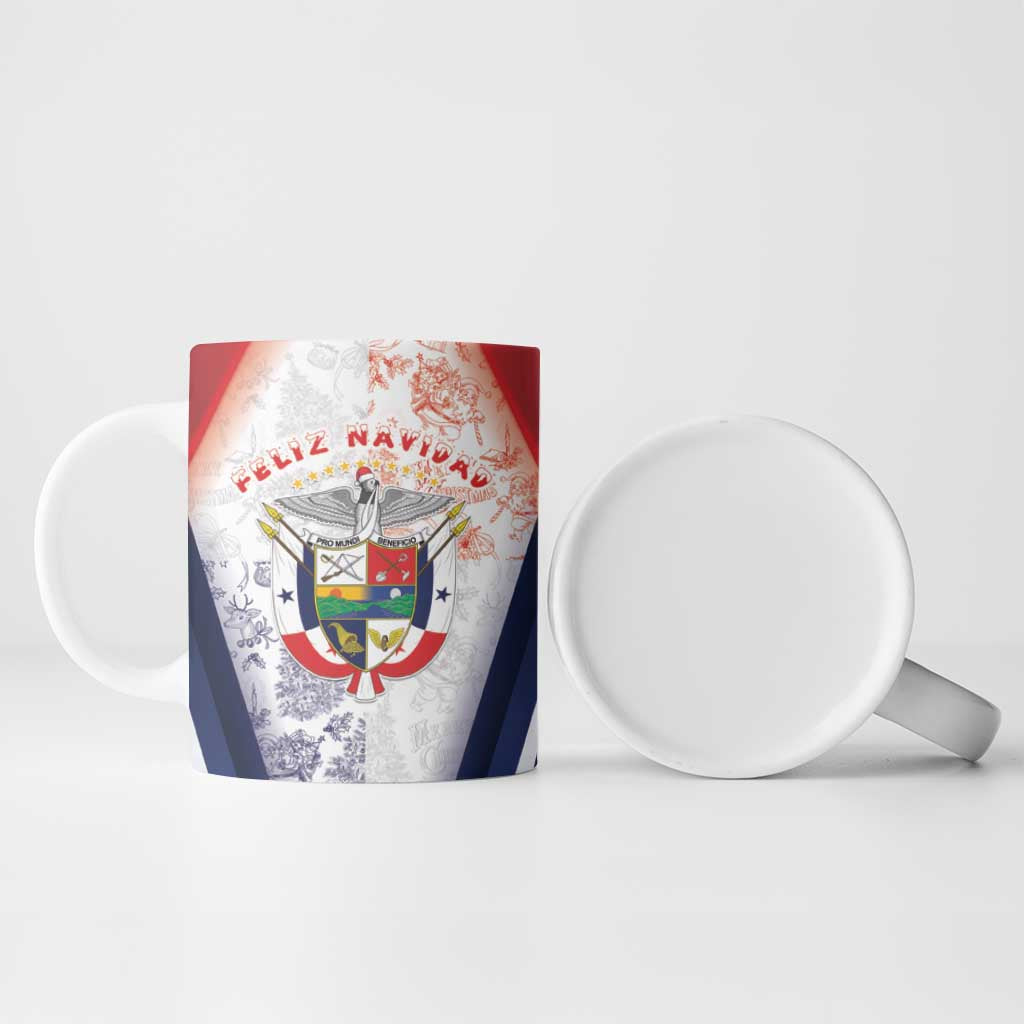 Panama Christmas Ceramic Mug Coat Of Arms Santa Harpy - Wonder Print Shop