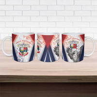 Panama Christmas Ceramic Mug Coat Of Arms Santa Harpy - Wonder Print Shop