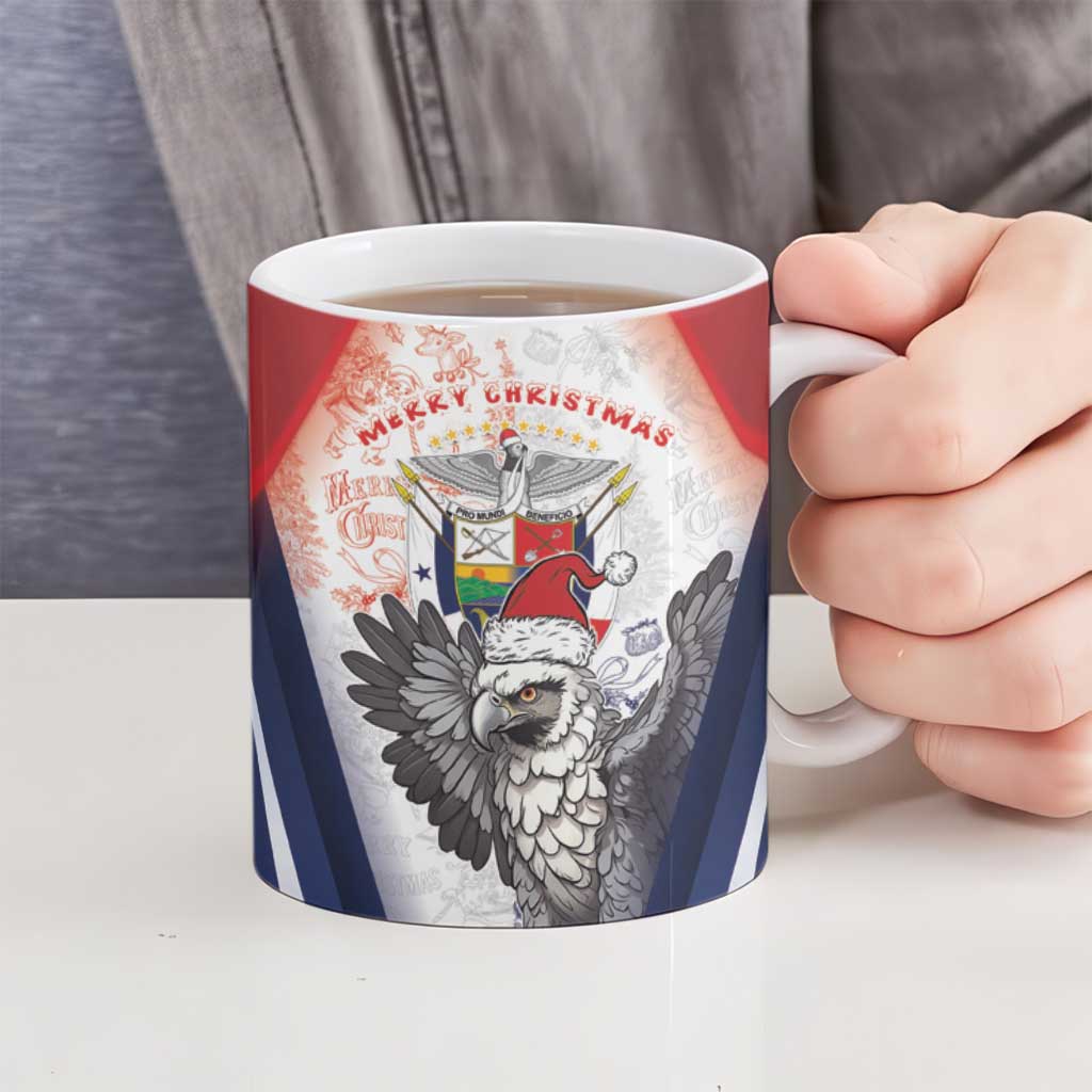 Panama Christmas Ceramic Mug Coat Of Arms Santa Harpy - Wonder Print Shop