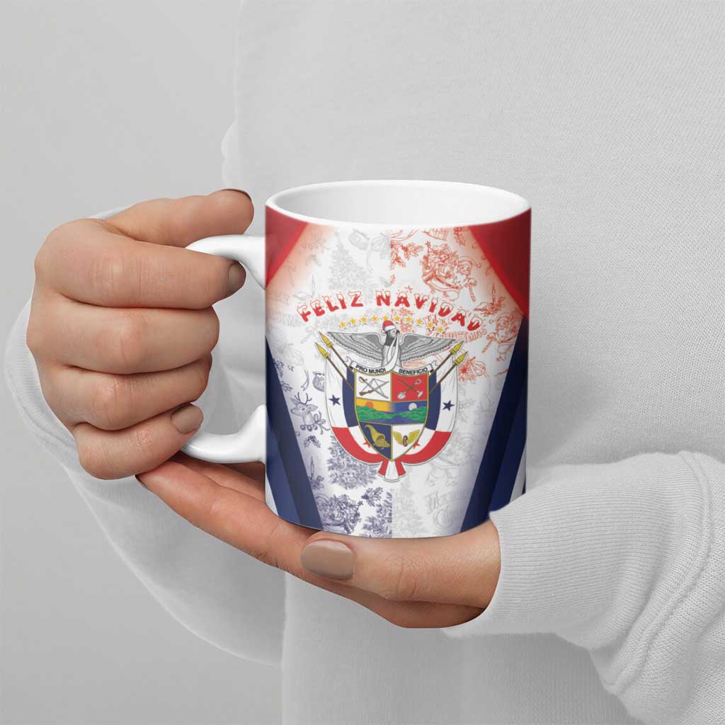Panama Christmas Ceramic Mug Coat Of Arms Santa Harpy - Wonder Print Shop