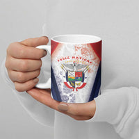 Panama Christmas Ceramic Mug Coat Of Arms Santa Harpy - Wonder Print Shop