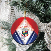 Panama Christmas Ceramic Ornament Coat Of Arms Santa Harpy - Wonder Print Shop
