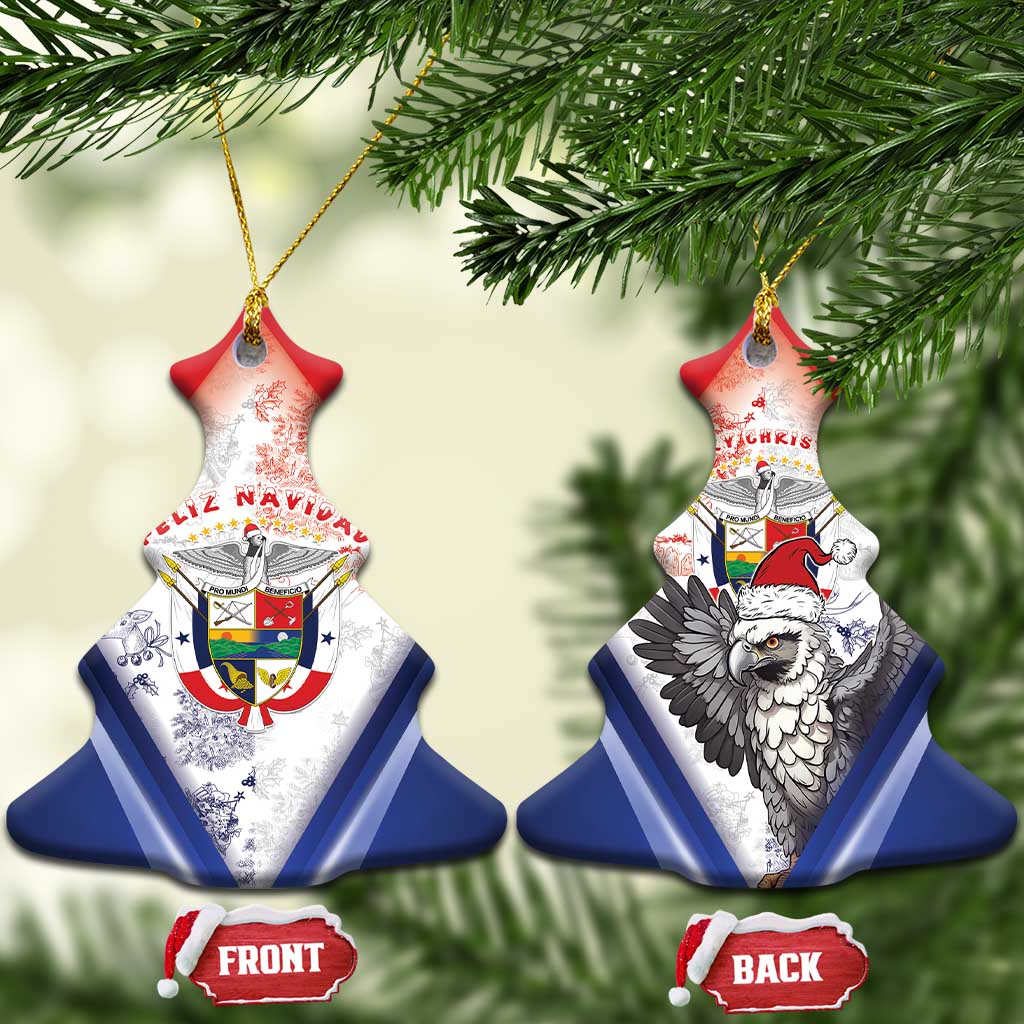 Panama Christmas Ceramic Ornament Coat Of Arms Santa Harpy - Wonder Print Shop