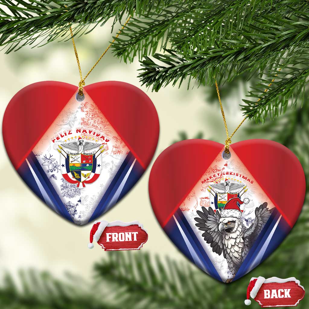 Panama Christmas Ceramic Ornament Coat Of Arms Santa Harpy - Wonder Print Shop