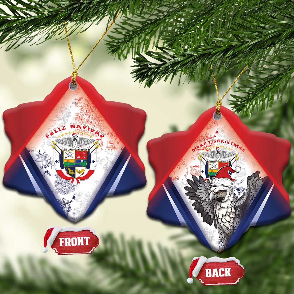 Panama Christmas Ceramic Ornament Coat Of Arms Santa Harpy - Wonder Print Shop