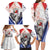 Panama Christmas Family Matching Long Sleeve Bodycon Dress and Hawaiian Shirt Coat Of Arms Santa Harpy - Wonder Print Shop