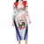 Panama Christmas Family Matching Long Sleeve Bodycon Dress and Hawaiian Shirt Coat Of Arms Santa Harpy - Wonder Print Shop
