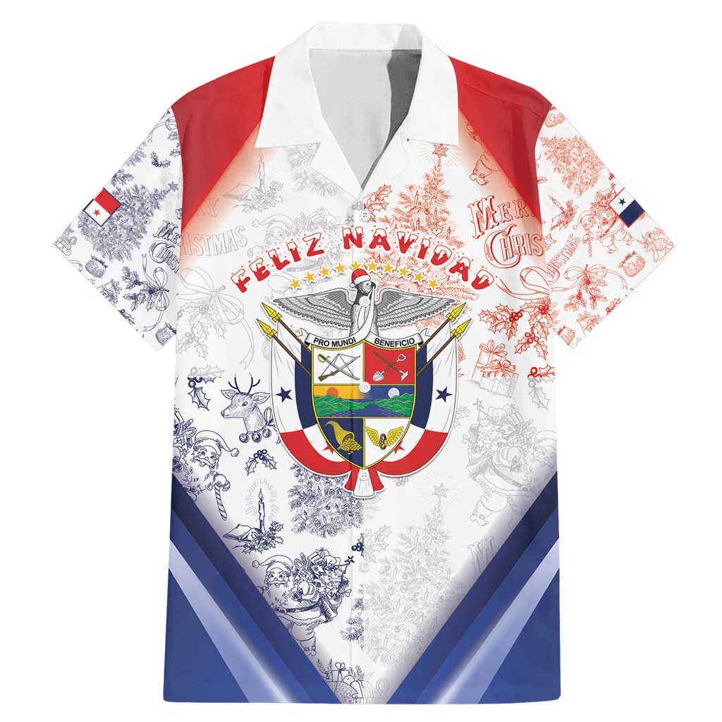 Panama Christmas Family Matching Mermaid Dress and Hawaiian Shirt Coat Of Arms Santa Harpy - Wonder Print Shop