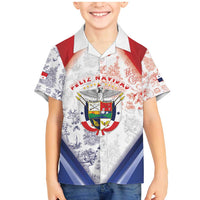 Panama Christmas Family Matching Mermaid Dress and Hawaiian Shirt Coat Of Arms Santa Harpy - Wonder Print Shop