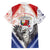 Panama Christmas Family Matching Off The Shoulder Long Sleeve Dress and Hawaiian Shirt Coat Of Arms Santa Harpy - Wonder Print Shop