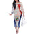 Panama Christmas Family Matching Off The Shoulder Long Sleeve Dress and Hawaiian Shirt Coat Of Arms Santa Harpy - Wonder Print Shop