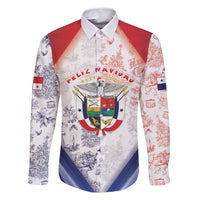 Panama Christmas Family Matching Off Shoulder Maxi Dress and Hawaiian Shirt Coat Of Arms Santa Harpy - Wonder Print Shop