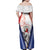 Panama Christmas Family Matching Off Shoulder Maxi Dress and Hawaiian Shirt Coat Of Arms Santa Harpy - Wonder Print Shop