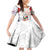Panama Christmas Family Matching Off Shoulder Short Dress and Hawaiian Shirt Coat Of Arms Santa Harpy - Wonder Print Shop