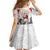 Panama Christmas Family Matching Off Shoulder Short Dress and Hawaiian Shirt Coat Of Arms Santa Harpy - Wonder Print Shop