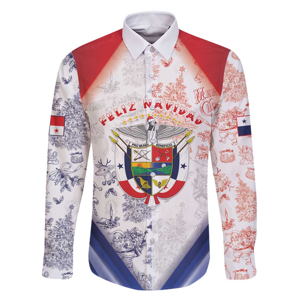 Panama Christmas Family Matching Puletasi and Hawaiian Shirt Coat Of Arms Santa Harpy - Wonder Print Shop