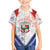 Panama Christmas Family Matching Short Sleeve Bodycon Dress and Hawaiian Shirt Coat Of Arms Santa Harpy - Wonder Print Shop