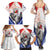 Panama Christmas Family Matching Summer Maxi Dress and Hawaiian Shirt Coat Of Arms Santa Harpy - Wonder Print Shop
