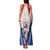 Panama Christmas Family Matching Tank Maxi Dress and Hawaiian Shirt Coat Of Arms Santa Harpy - Wonder Print Shop