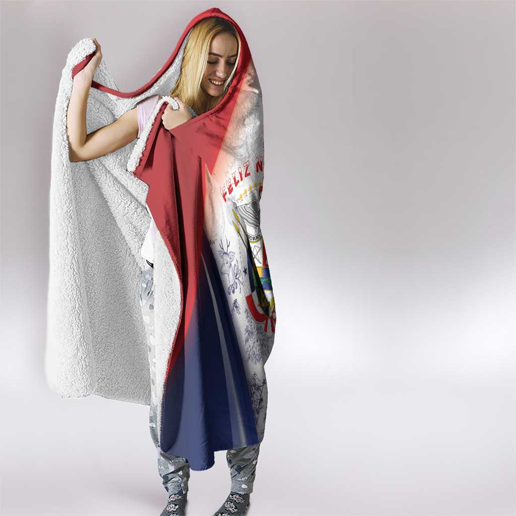 Panama Christmas Hooded Blanket Coat Of Arms Santa Harpy - Wonder Print Shop