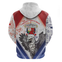 Panama Christmas Hoodie Coat Of Arms Santa Harpy - Wonder Print Shop
