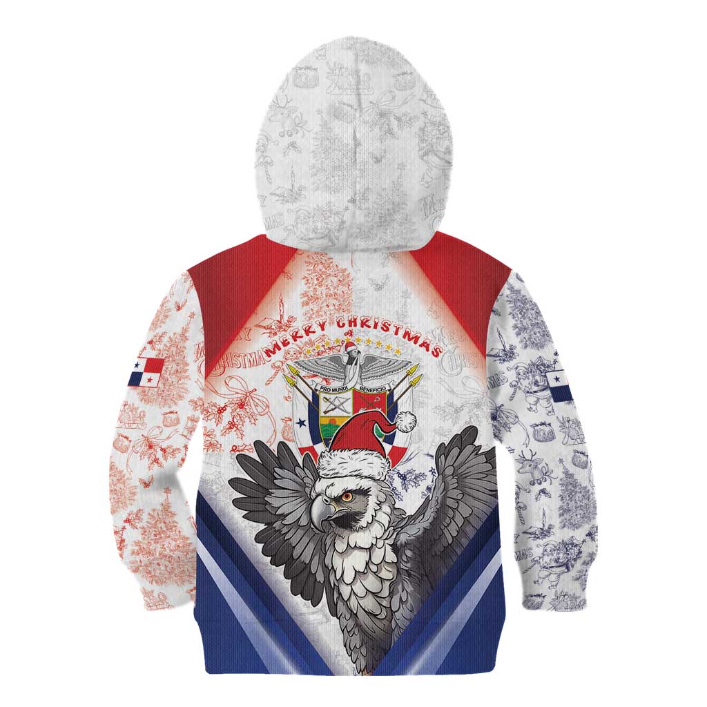 Panama Christmas Kid Hoodie Coat Of Arms Santa Harpy - Wonder Print Shop