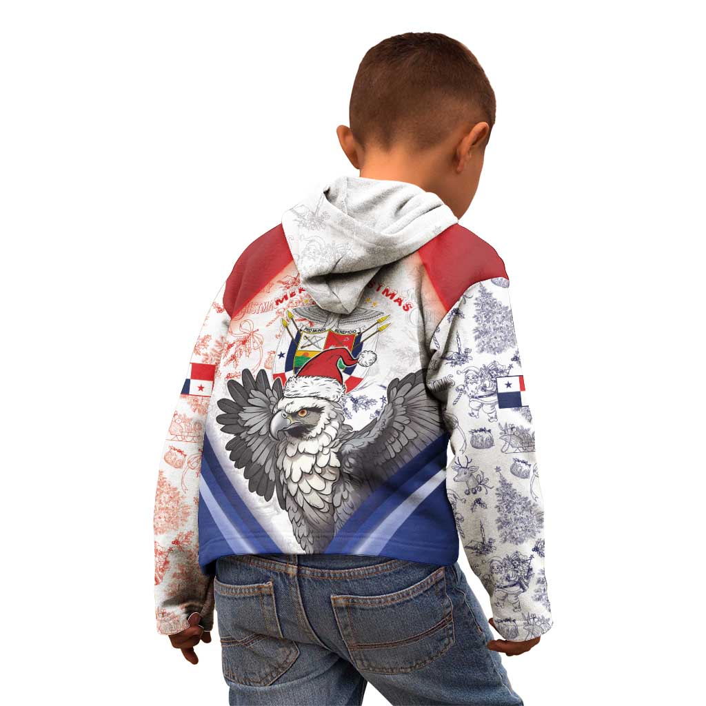 Panama Christmas Kid Hoodie Coat Of Arms Santa Harpy - Wonder Print Shop
