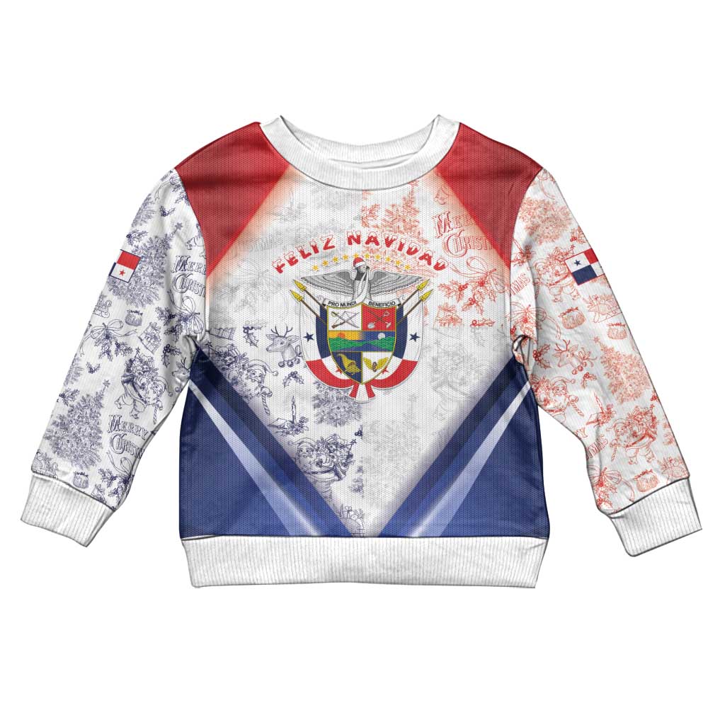 Panama Christmas Kid Ugly Christmas Sweater Coat Of Arms Santa Harpy - Wonder Print Shop