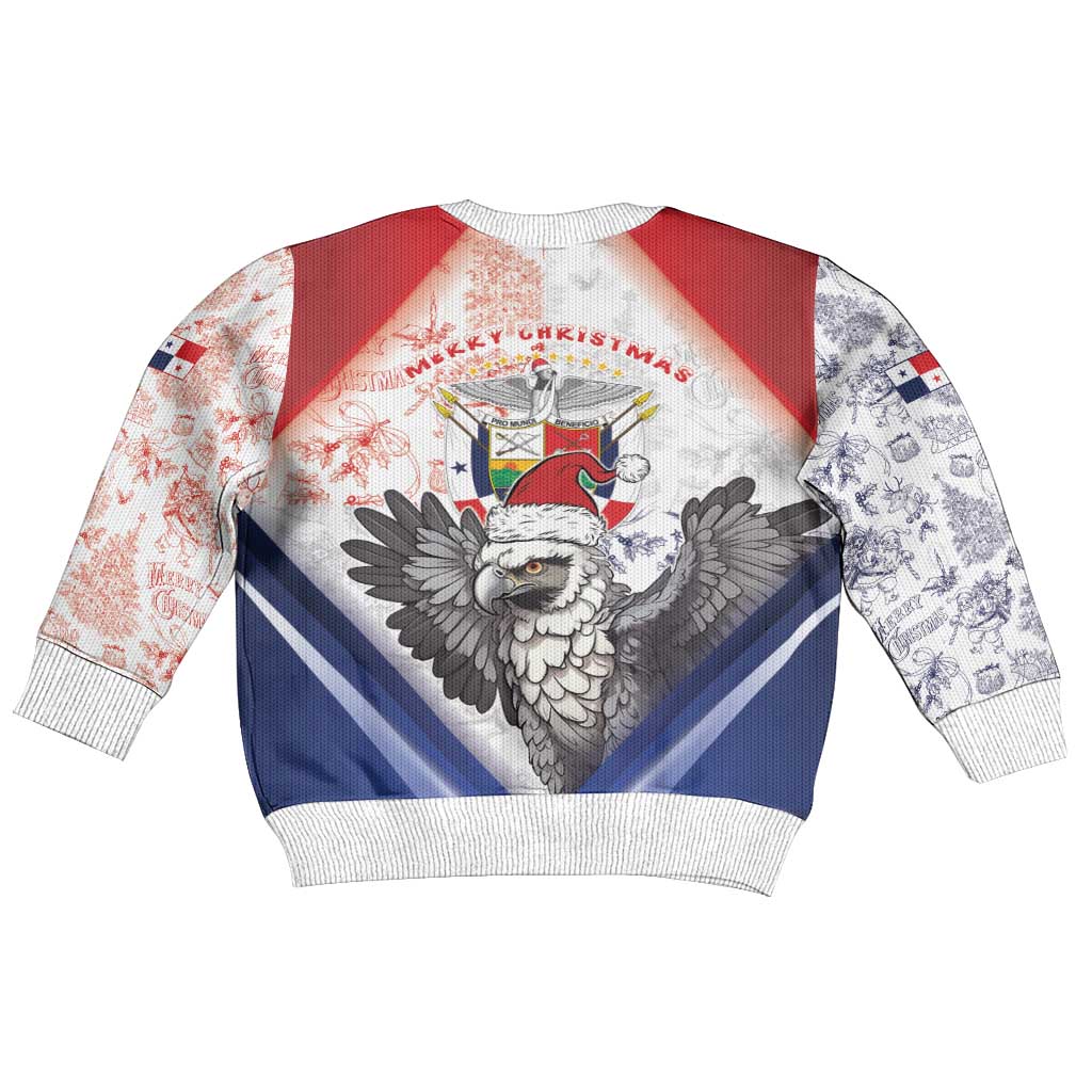 Panama Christmas Kid Ugly Christmas Sweater Coat Of Arms Santa Harpy - Wonder Print Shop