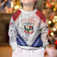 Panama Christmas Kid Ugly Christmas Sweater Coat Of Arms Santa Harpy - Wonder Print Shop