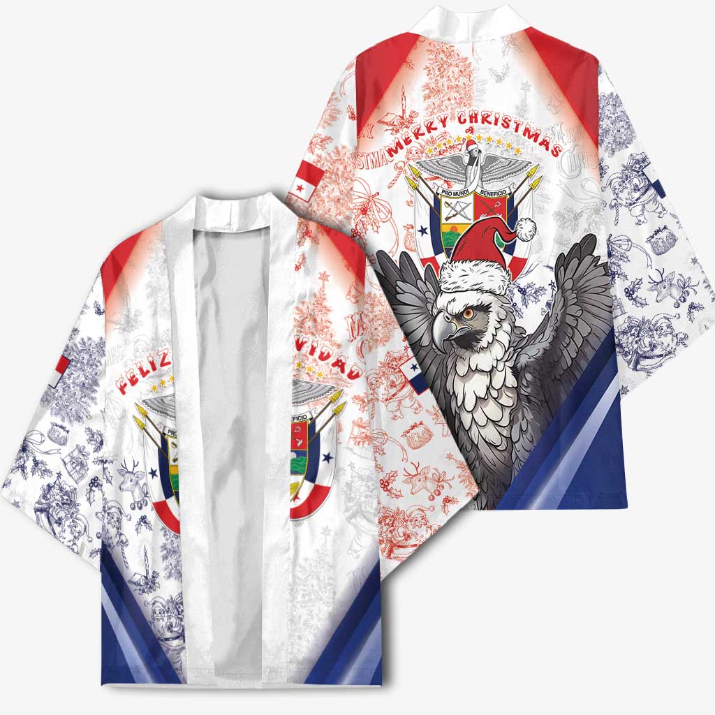 Panama Christmas Kimono Coat Of Arms Santa Harpy - Wonder Print Shop