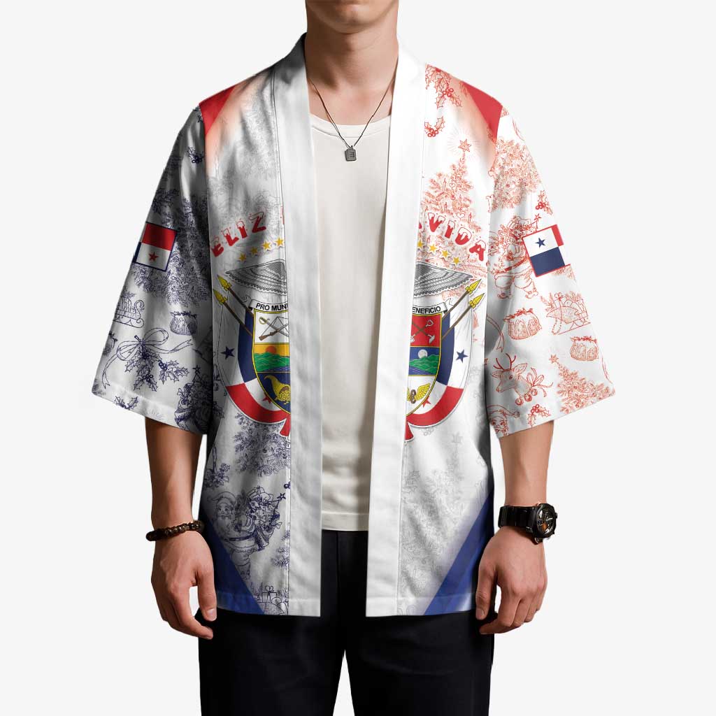 Panama Christmas Kimono Coat Of Arms Santa Harpy - Wonder Print Shop