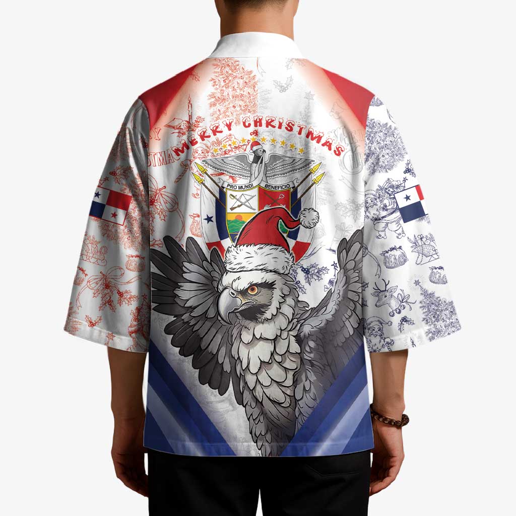 Panama Christmas Kimono Coat Of Arms Santa Harpy - Wonder Print Shop