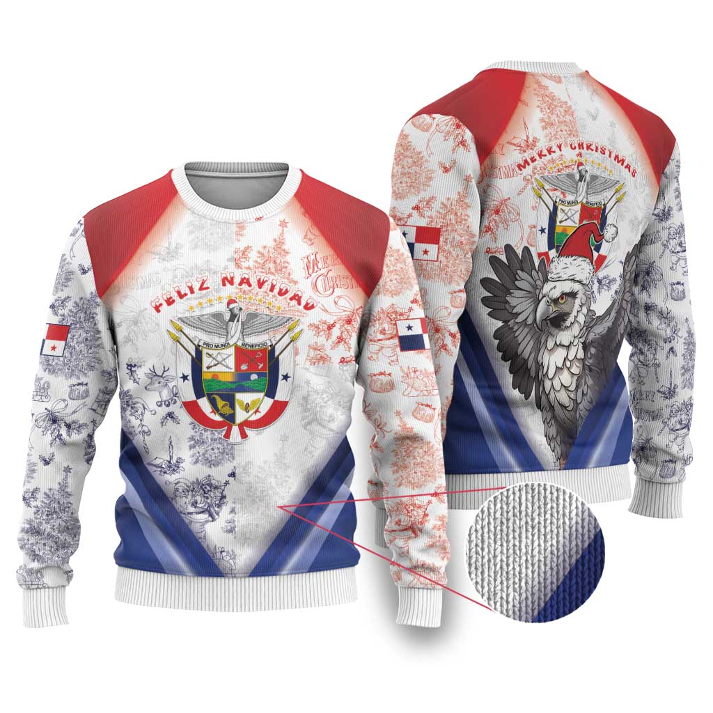 Panama Christmas Ugly Christmas Sweater Coat Of Arms Santa Harpy - Wonder Print Shop