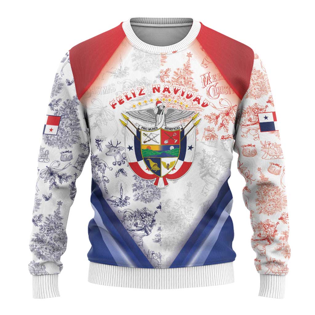 Panama Christmas Ugly Christmas Sweater Coat Of Arms Santa Harpy - Wonder Print Shop