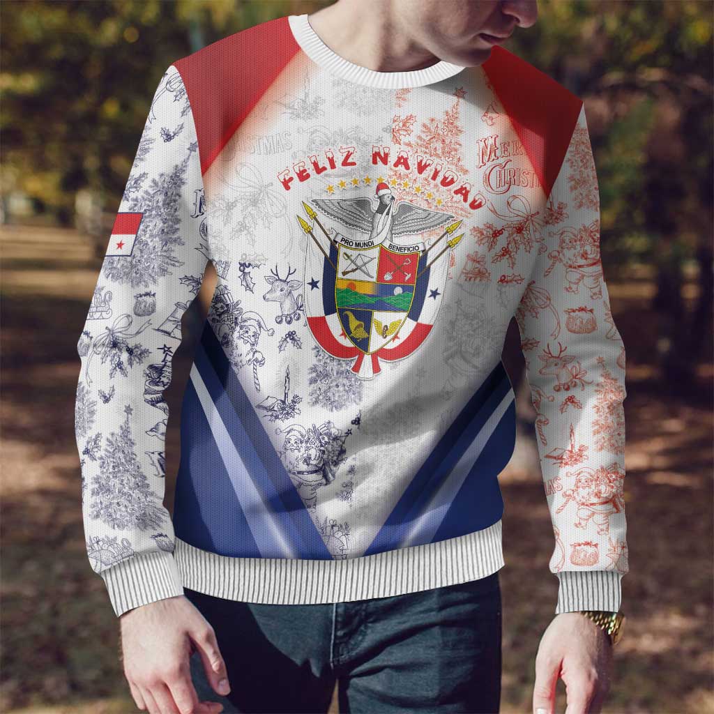 Panama Christmas Ugly Christmas Sweater Coat Of Arms Santa Harpy - Wonder Print Shop