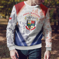 Panama Christmas Ugly Christmas Sweater Coat Of Arms Santa Harpy - Wonder Print Shop