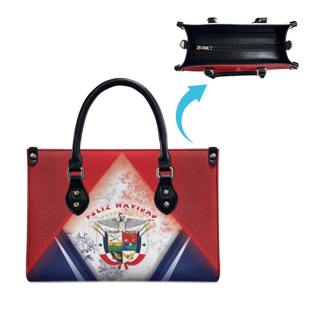 Panama Christmas Leather Bag Coat Of Arms Santa Harpy - Wonder Print Shop