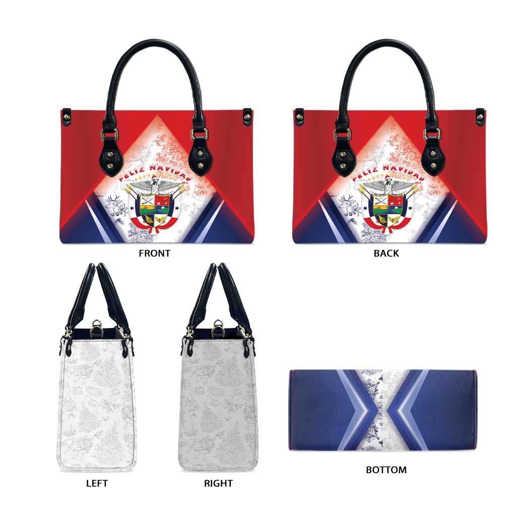 Panama Christmas Leather Bag Coat Of Arms Santa Harpy - Wonder Print Shop