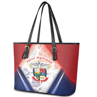 Panama Christmas Leather Tote Bag Coat Of Arms Santa Harpy - Wonder Print Shop
