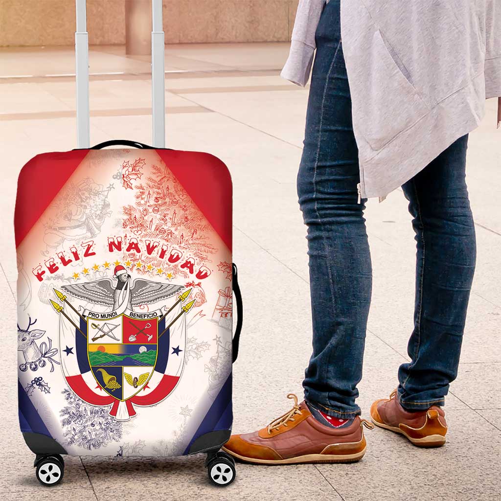 Panama Christmas Luggage Cover Coat Of Arms Santa Harpy - Wonder Print Shop