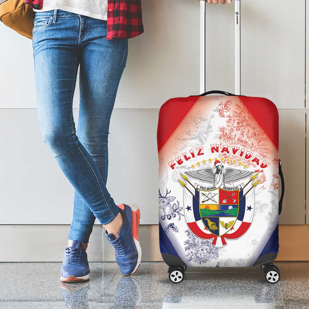 Panama Christmas Luggage Cover Coat Of Arms Santa Harpy - Wonder Print Shop