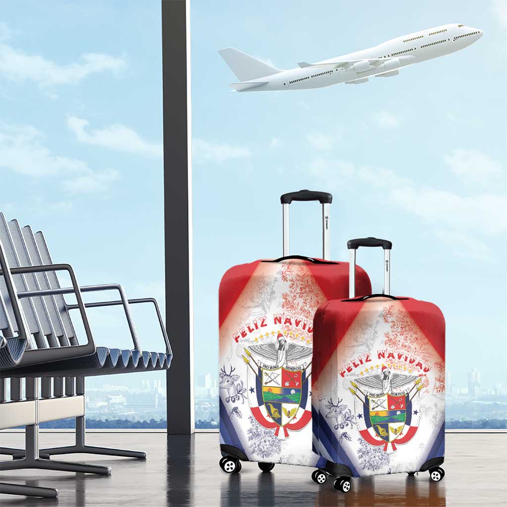 Panama Christmas Luggage Cover Coat Of Arms Santa Harpy - Wonder Print Shop