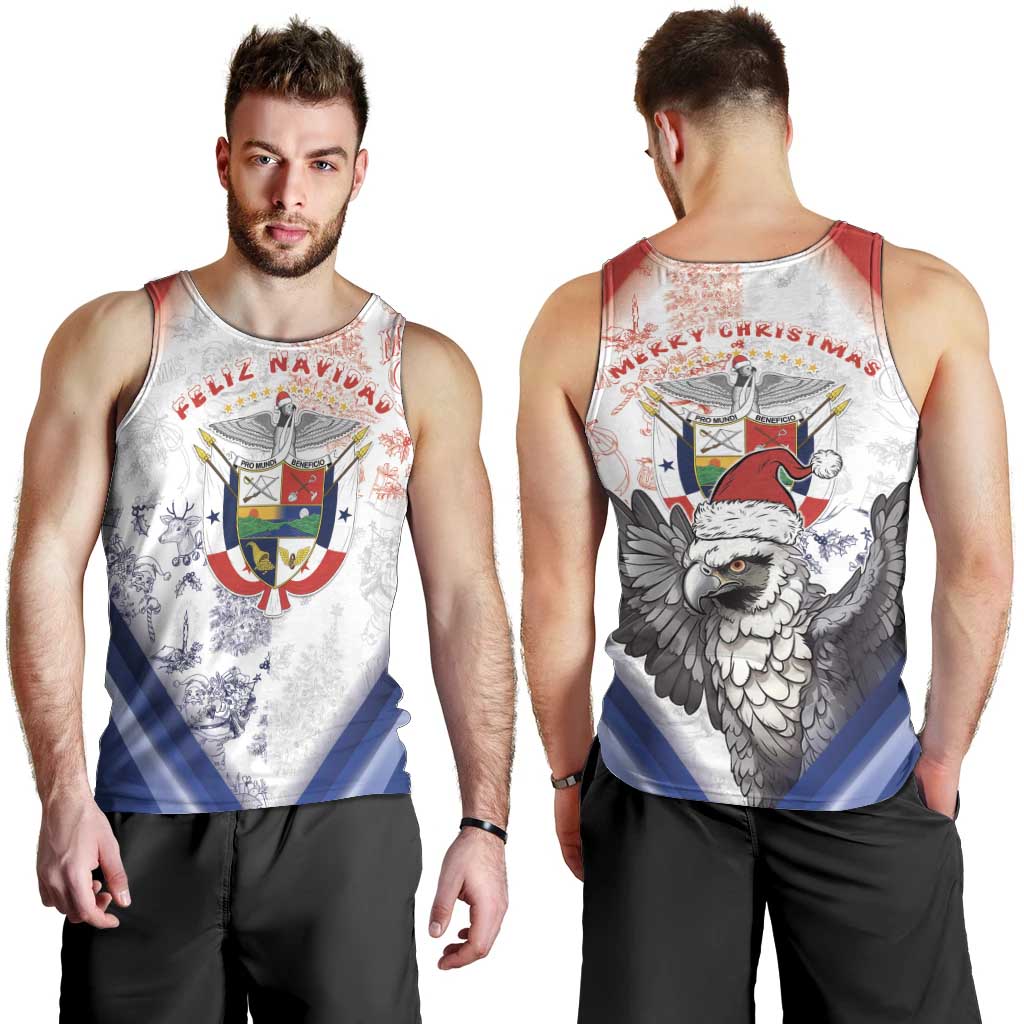 Panama Christmas Men Tank Top Coat Of Arms Santa Harpy - Wonder Print Shop